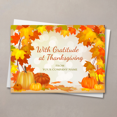 Gratitude At Thanksgiving Card