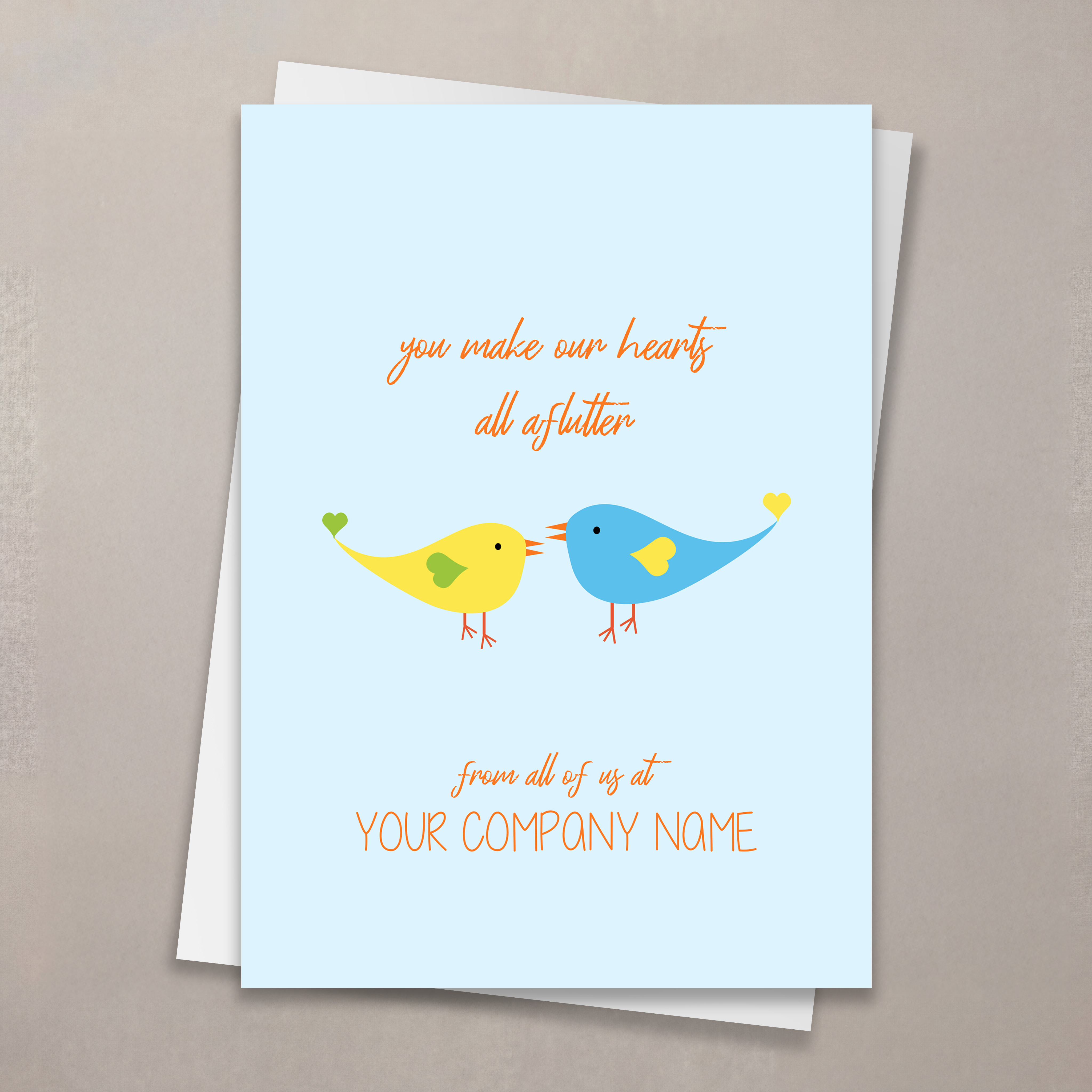 Hearts Aflutter Valentine's Card