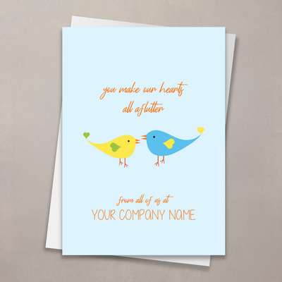 Hearts Aflutter Valentine's Card