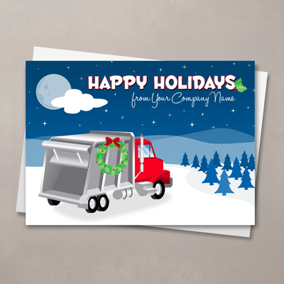 Holiday Refuse Truck Christmas Card