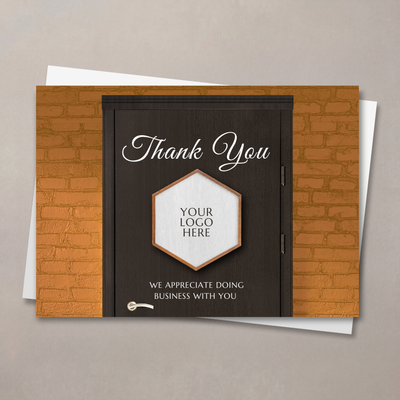 House Door Logo Thank You Card