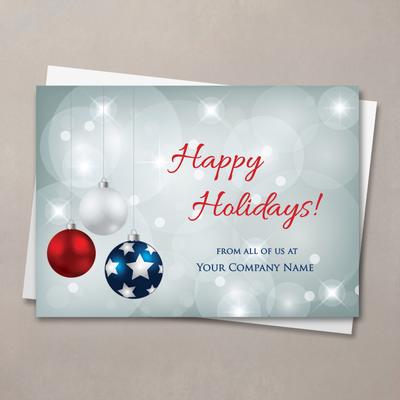 Patriotic Decor Holiday Card