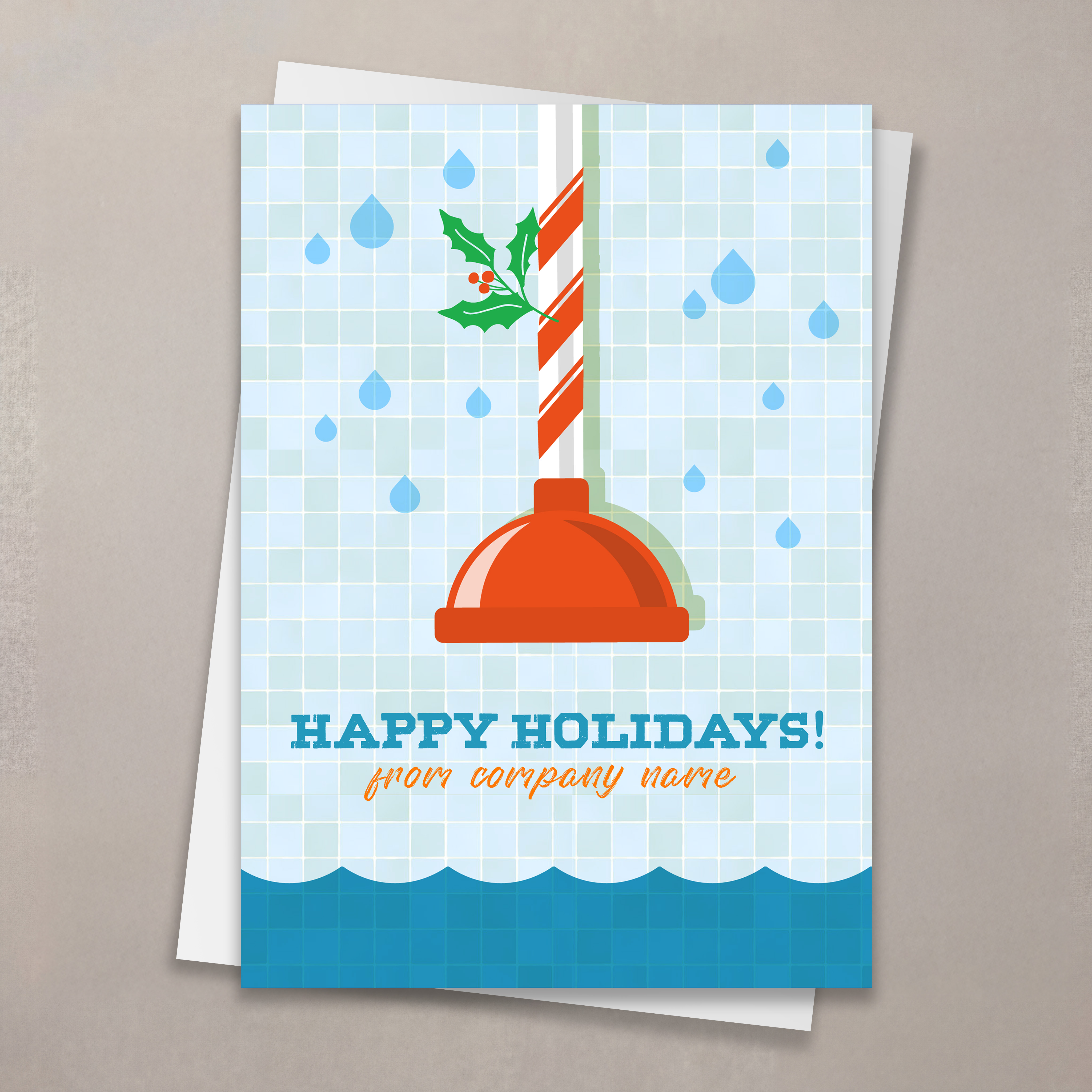 Plumbing Christmas Card