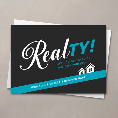 RealTY Blue Thank You Card