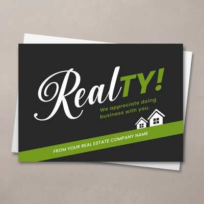 RealTY Green Thank You Card