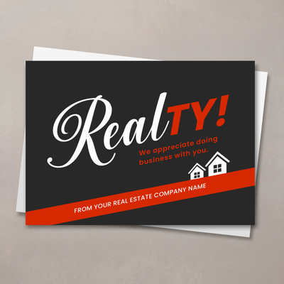 RealTY Red Thank You Card