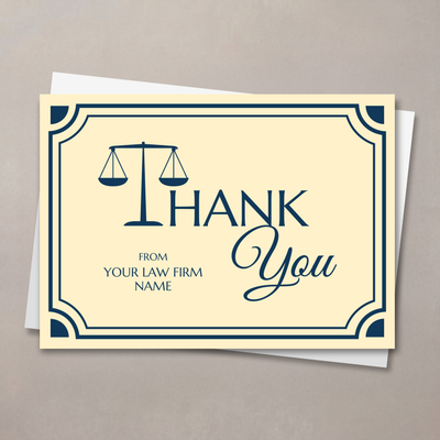 Scales Law Firm Thank You Card