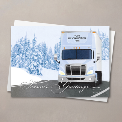 Season's Greetings Trucking Christmas Card