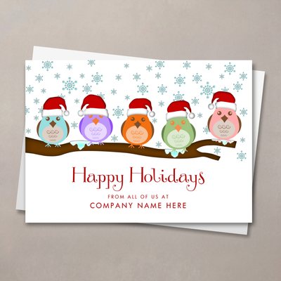 Snow Birds Holiday Card