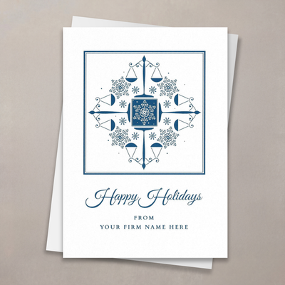 Snowflakes and Scales Holiday Card