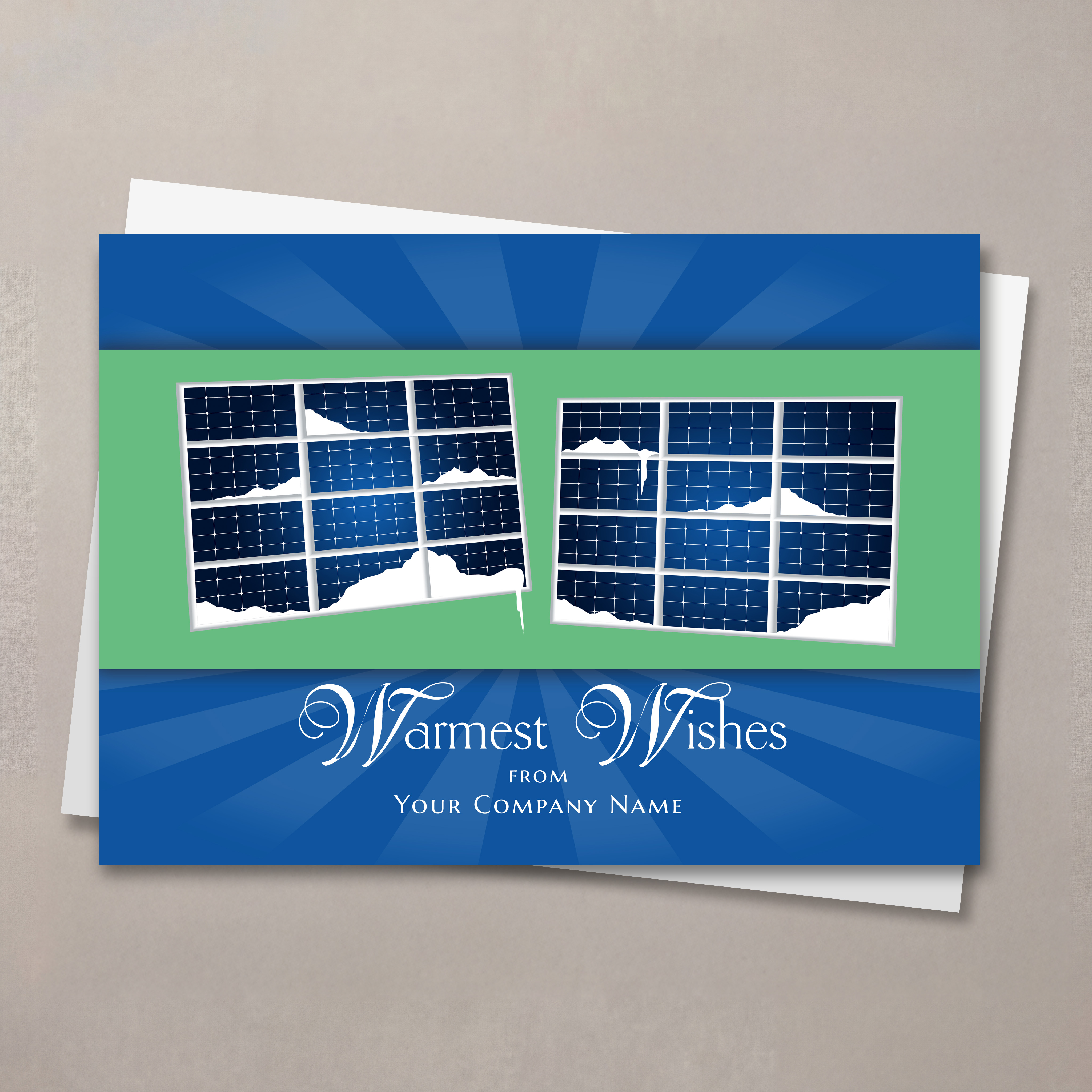 Solar Warm Wishes Holiday Card