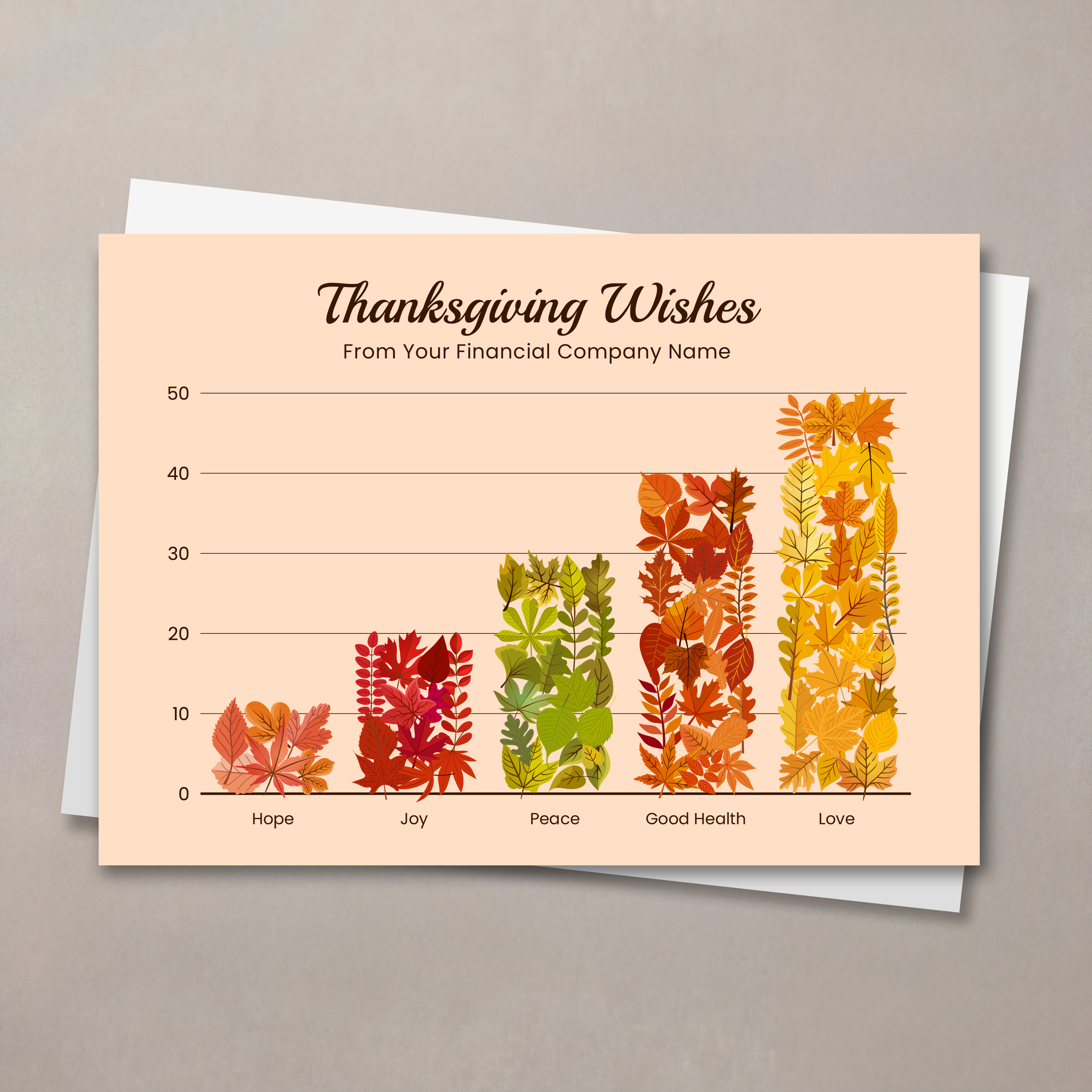 Thanksgiving Wishes Graph Thanksgiving Card – Cards for Causes