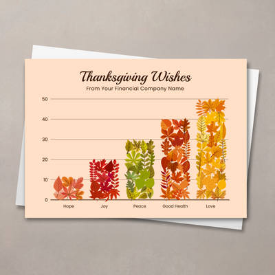 Thanksgiving Wishes Graph Thanksgiving Card