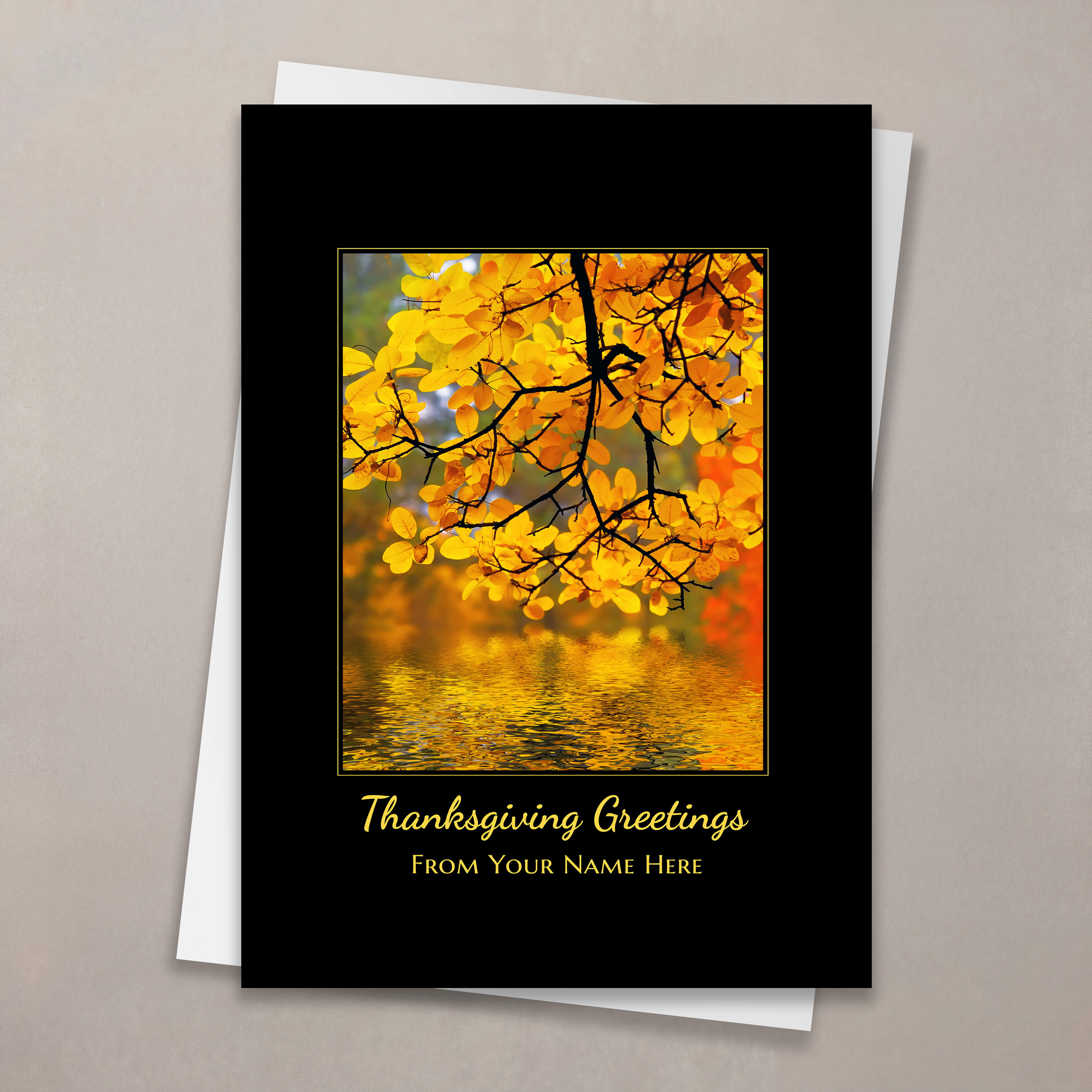 Tranquil Greeting Thanksgiving Card
