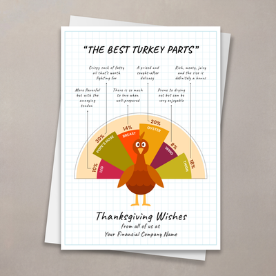 Turkey Chart Thanksgiving Card