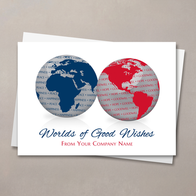 Worlds Of Good Wishes Holiday Card