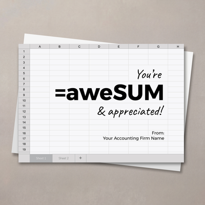 You're AweSUM! Thank You Card