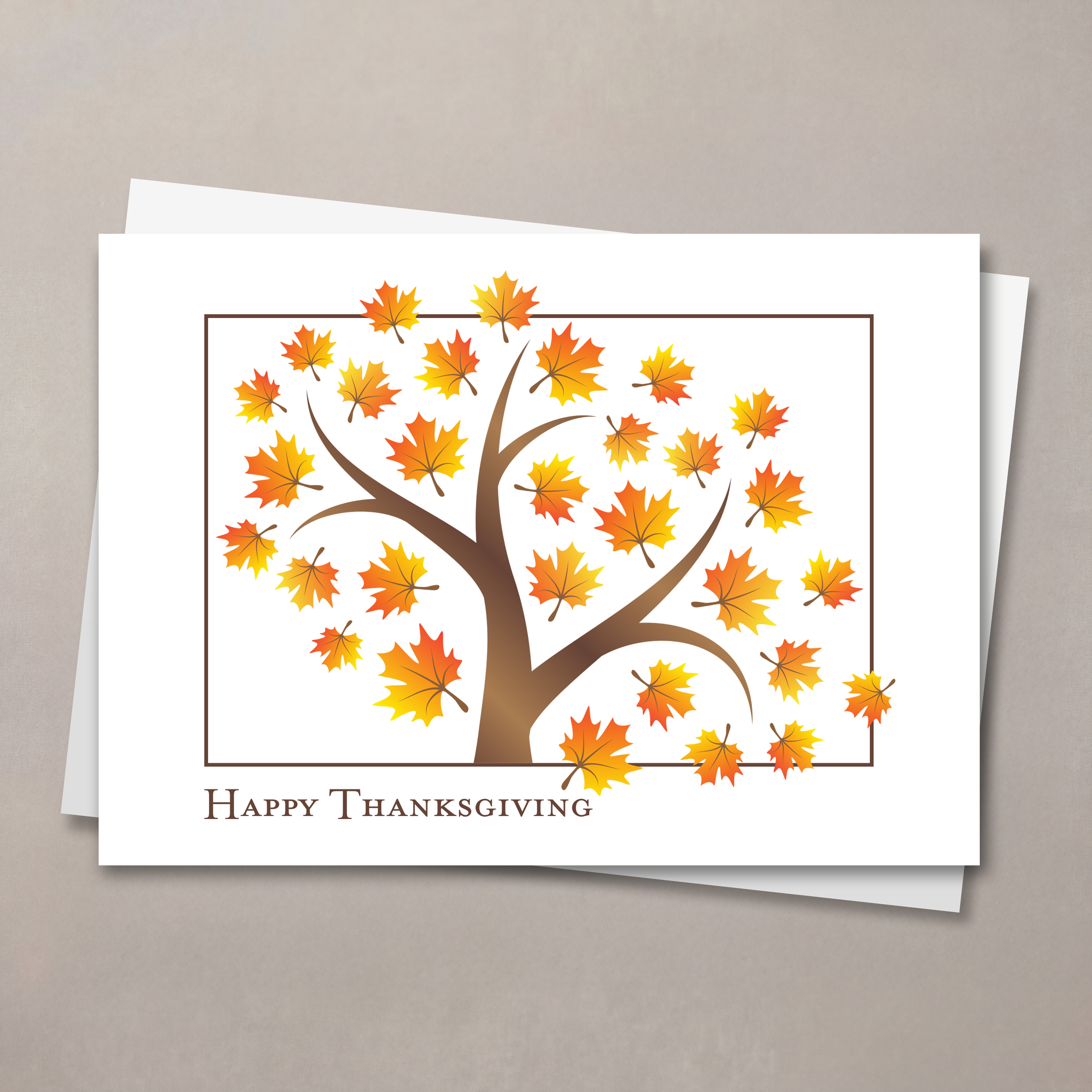 Fall's Foliage Thanksgiving Card