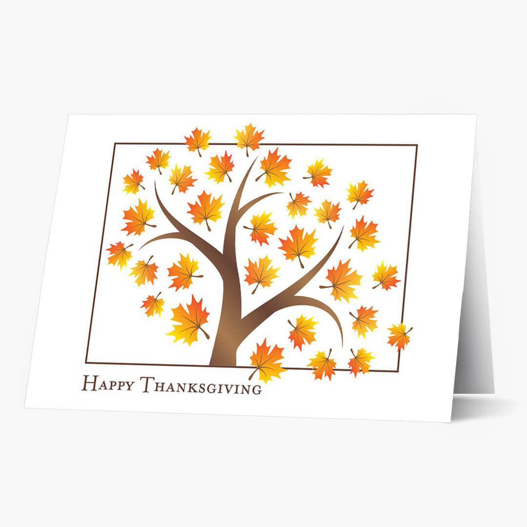Fall's Foliage Thanksgiving Card