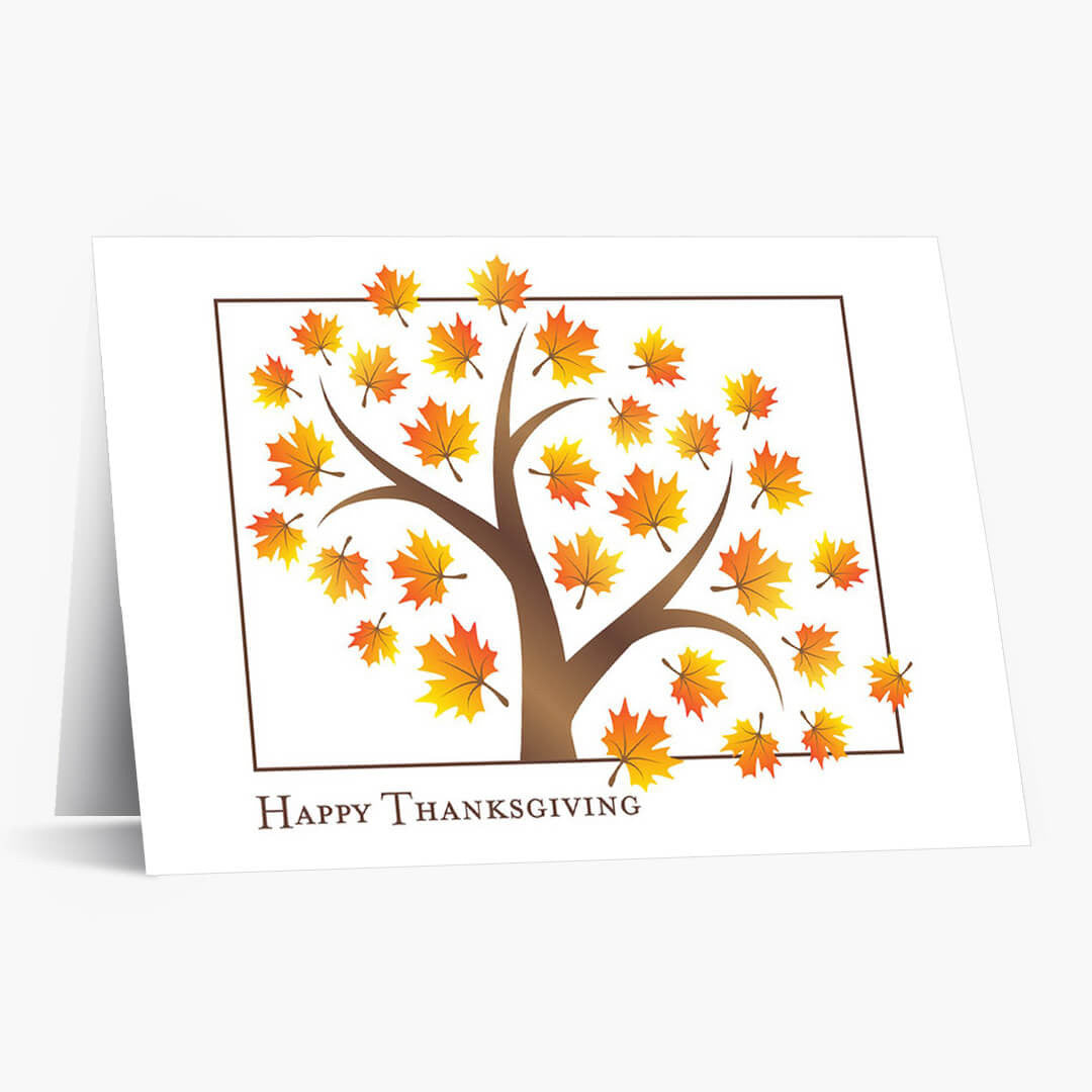 Fall's Foliage Thanksgiving Card