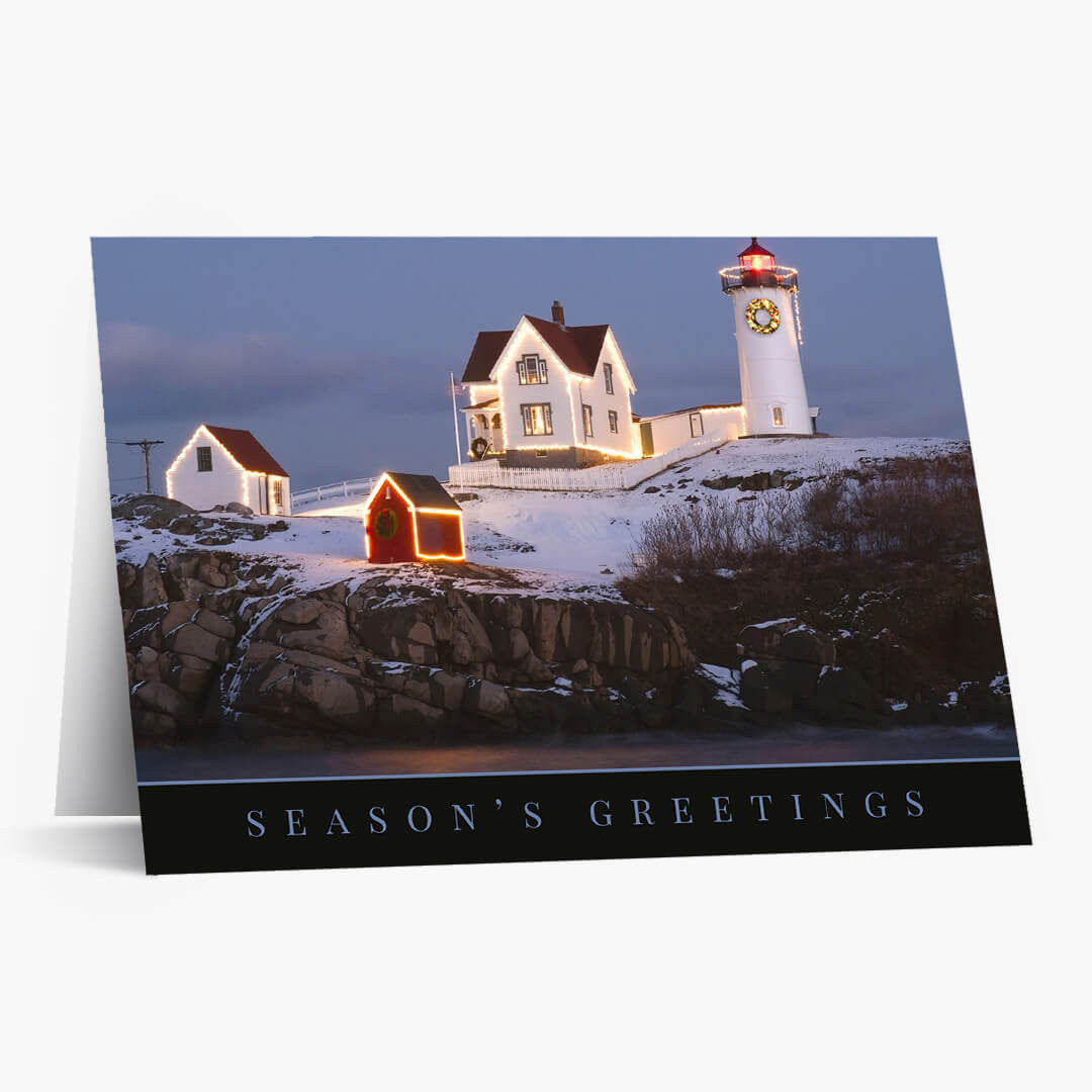Merry Lighthouse Christmas Card