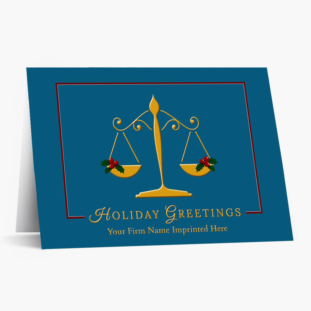 Festive Scales Christmas Card