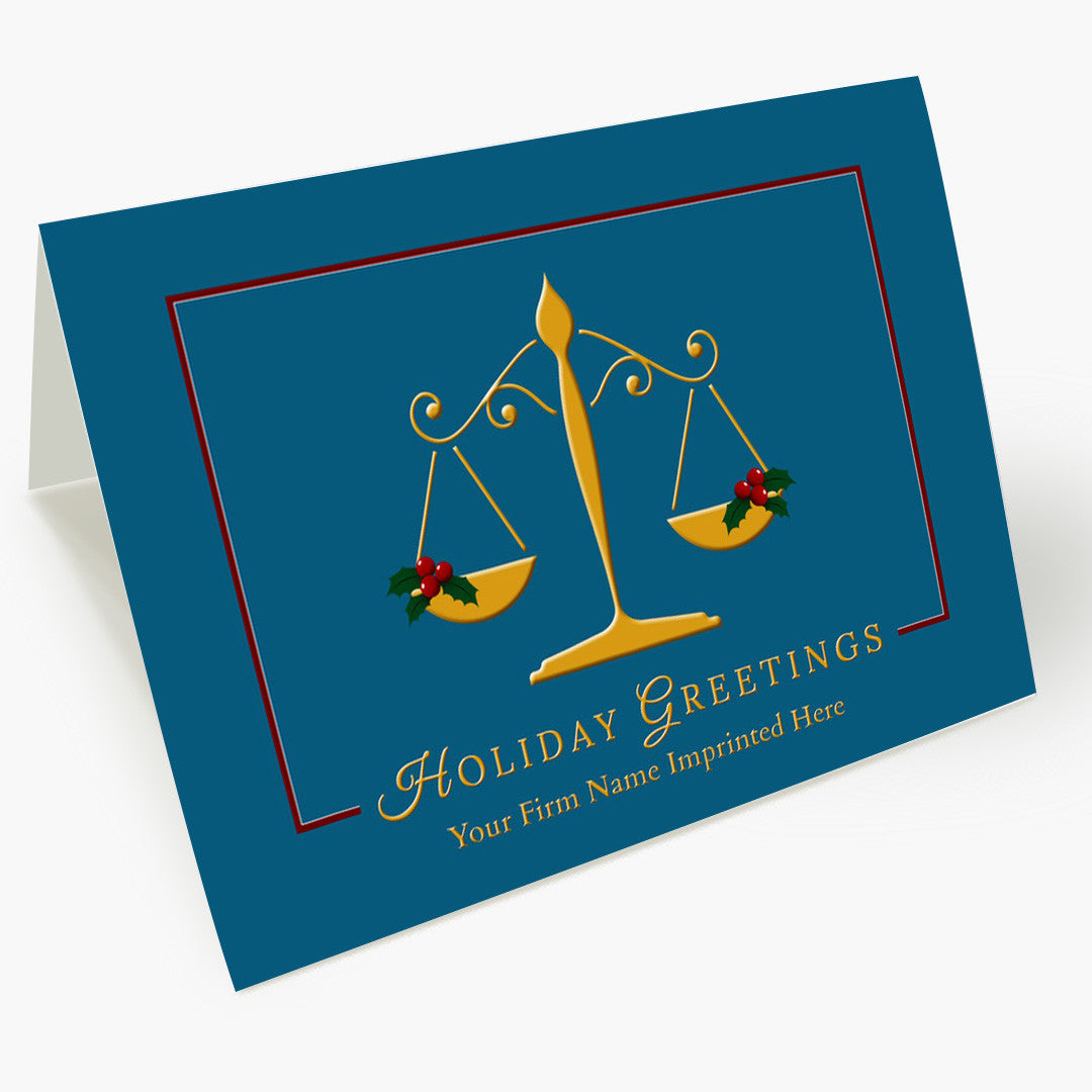 Festive Scales Christmas Card