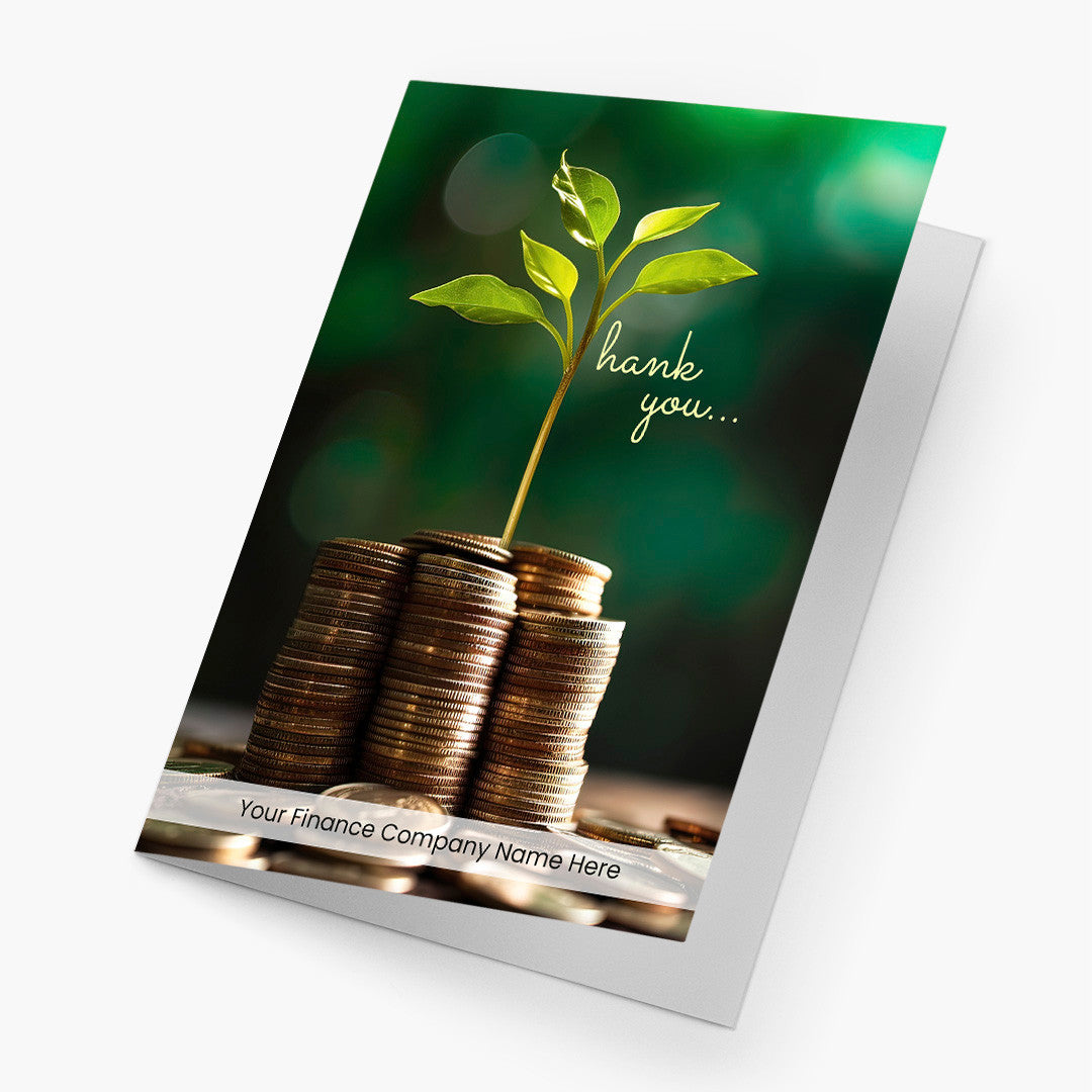 Financial Growth Thank You Card