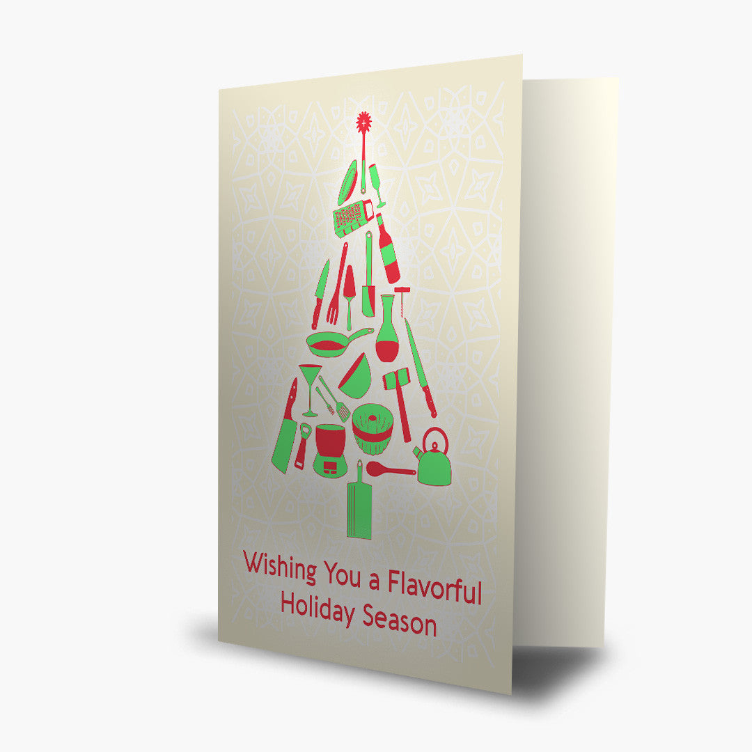 Flavorful Holiday Tree Christmas Card