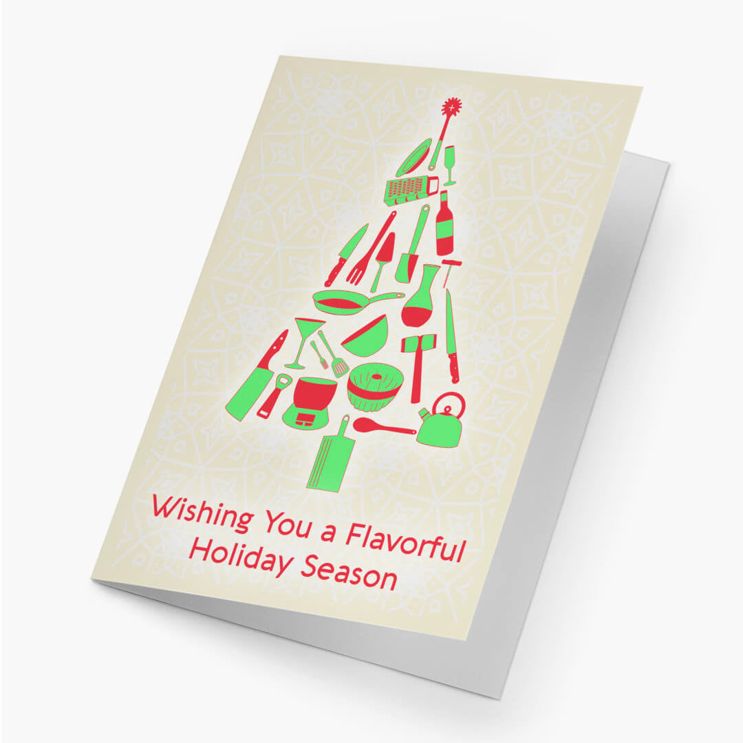 Flavorful Holiday Tree Christmas Card