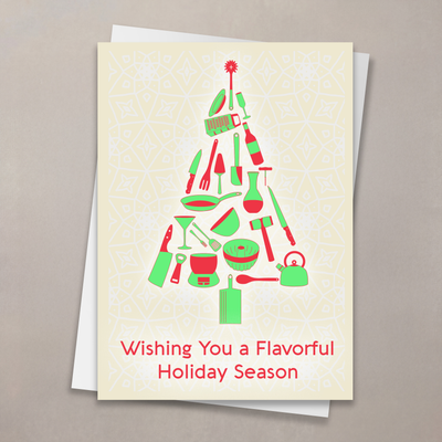 Flavorful Holiday Tree Christmas Card