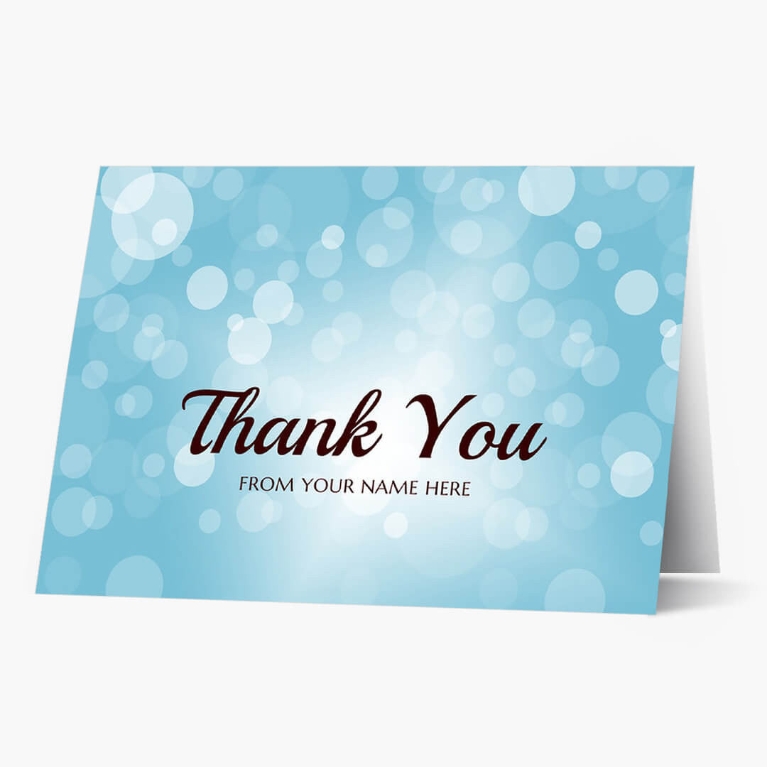 Floating Thanks Card