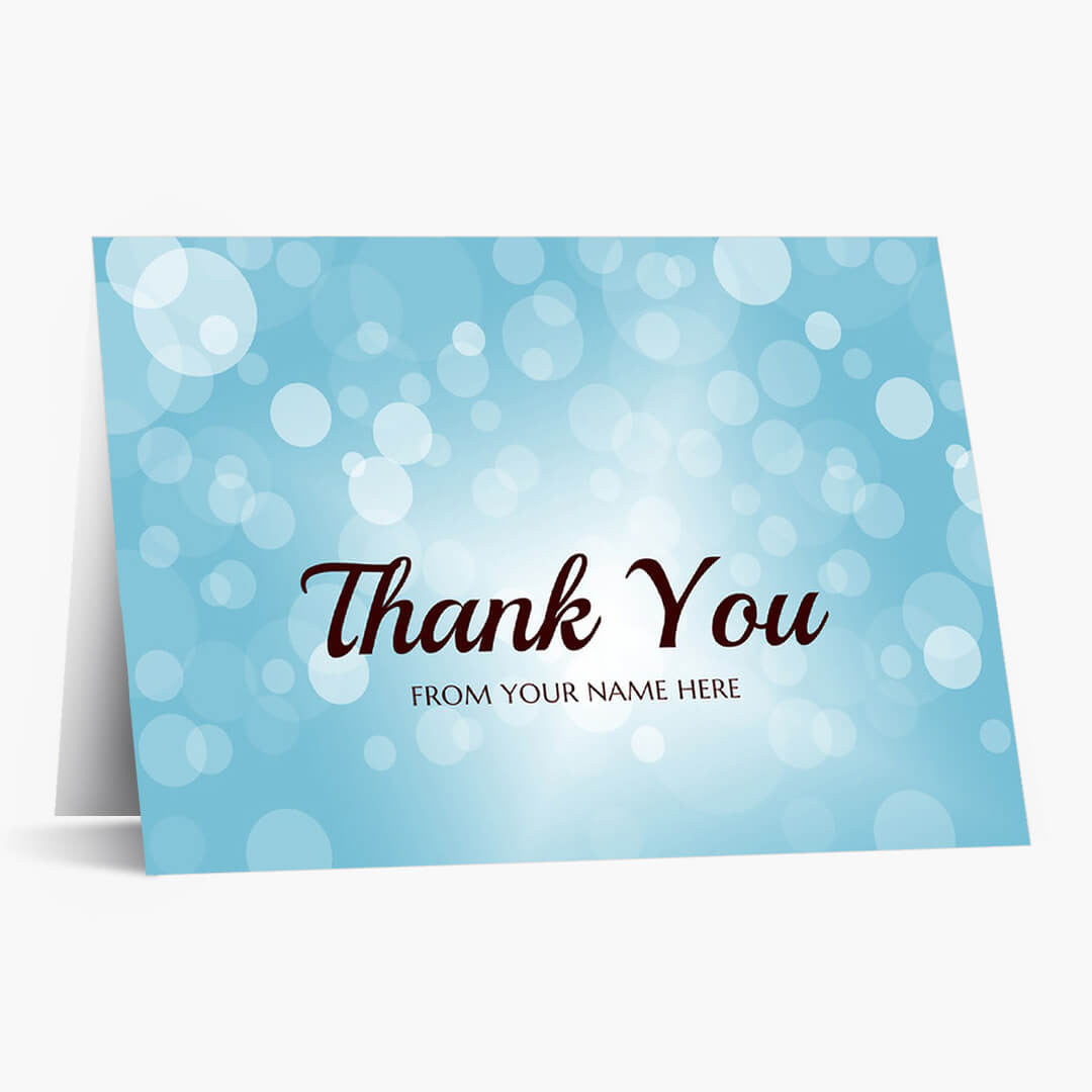 Floating Thanks Card