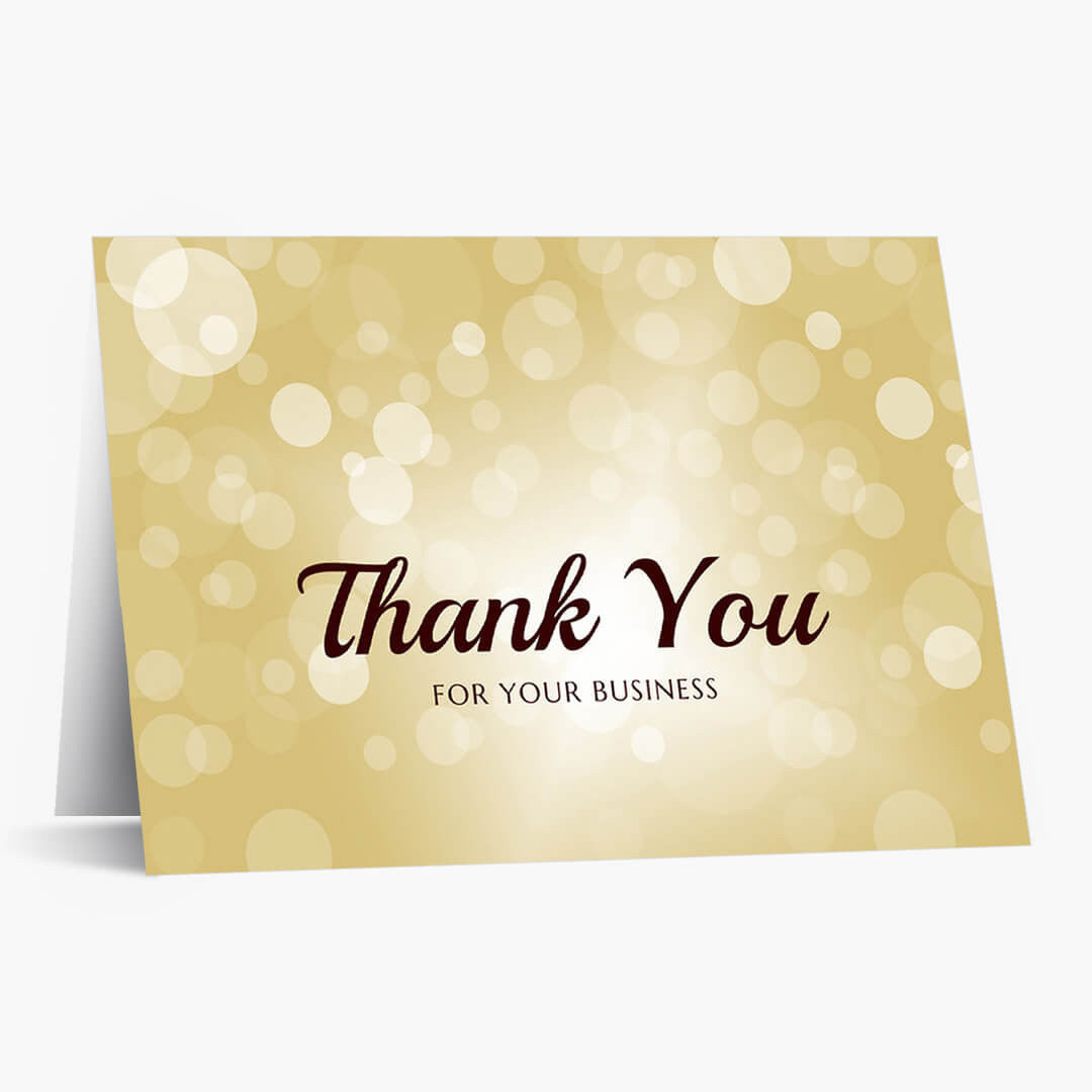 For Your Business Thank You Card