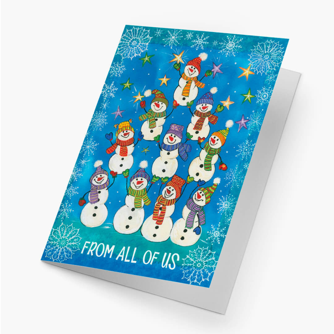 From All Of Us Snowmen Christmas Card