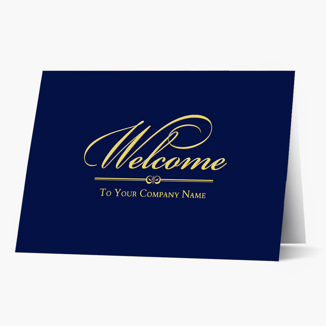 Front Imprint Welcome Card