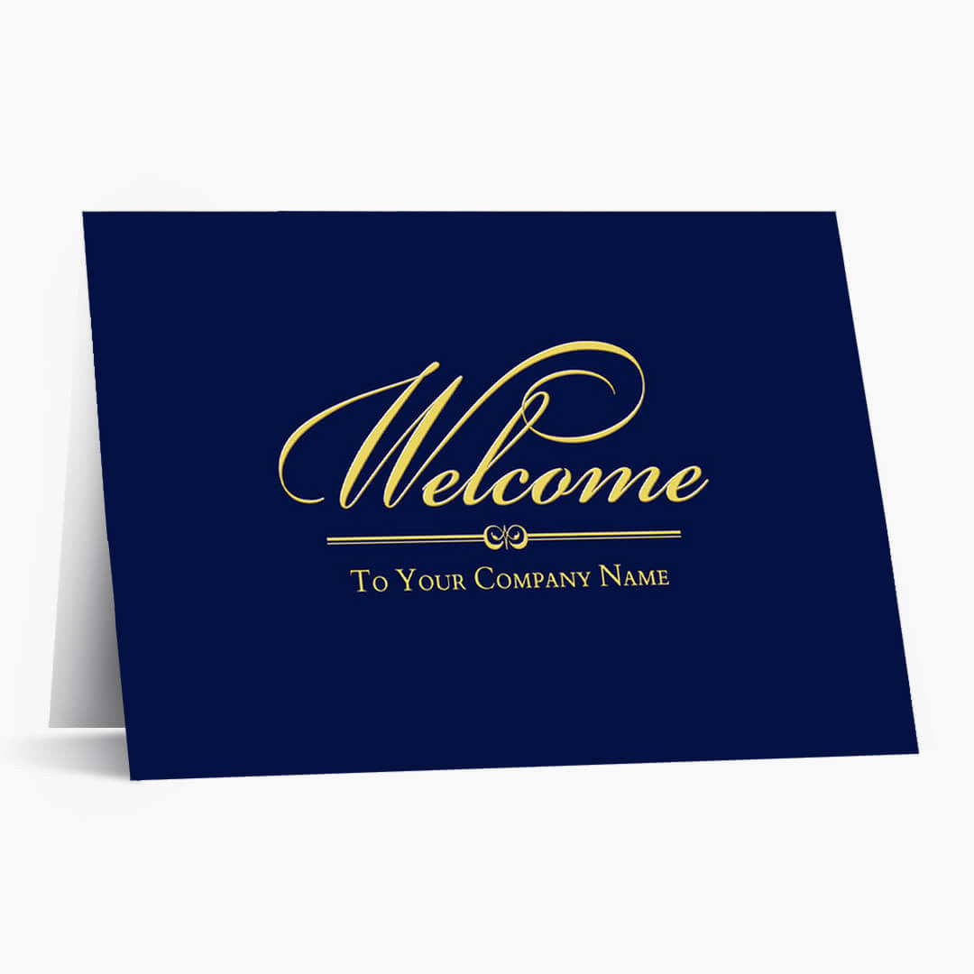 Front Imprint Welcome Card