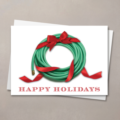 Gardener's Wreath Christmas Card