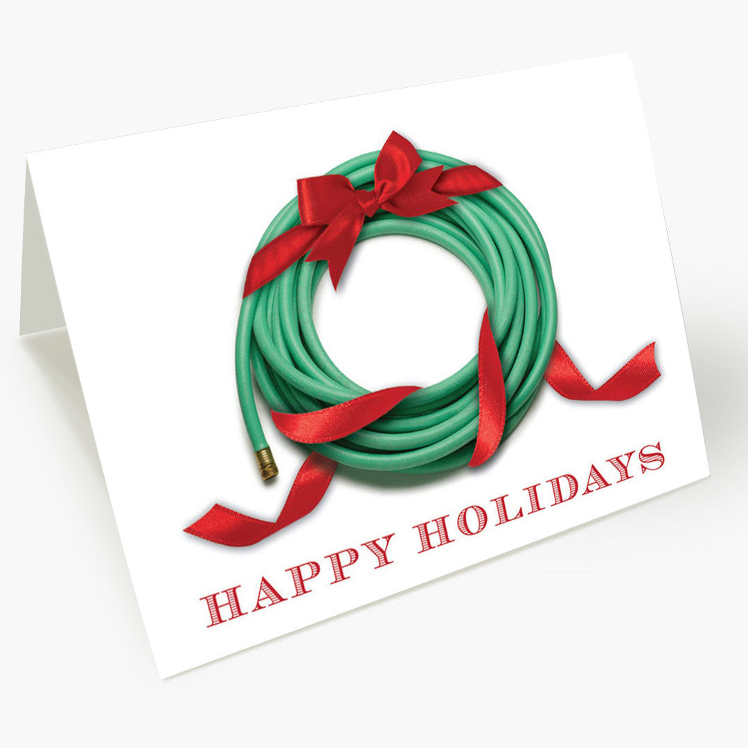 Gardener's Wreath Christmas Card