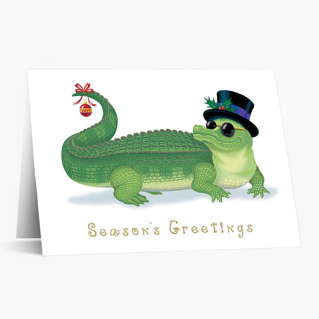 Gator Greeting Holiday Card