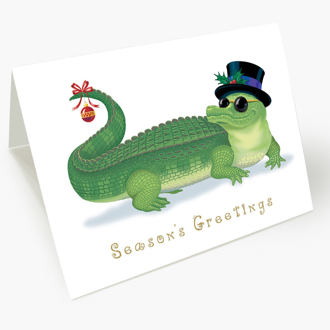 Gator Greeting Holiday Card