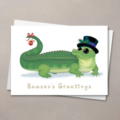 Gator Greeting Holiday Card