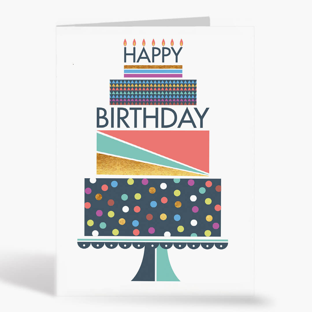 Geometric Birthday Cake