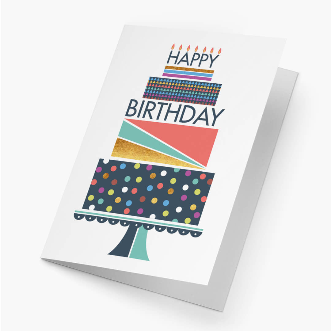 Geometric Birthday Cake