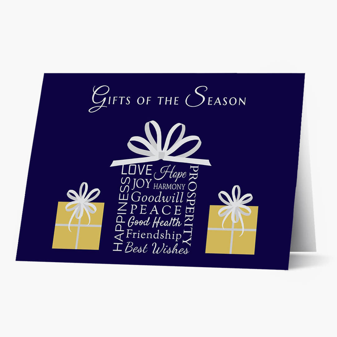 Gifts Of The Season Christmas Card