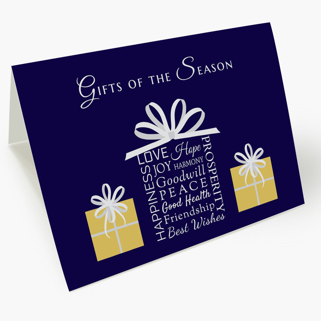 Gifts Of The Season Christmas Card