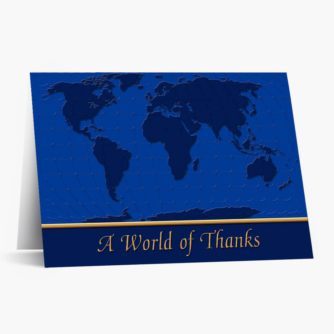 Global Thanks Thank You Card