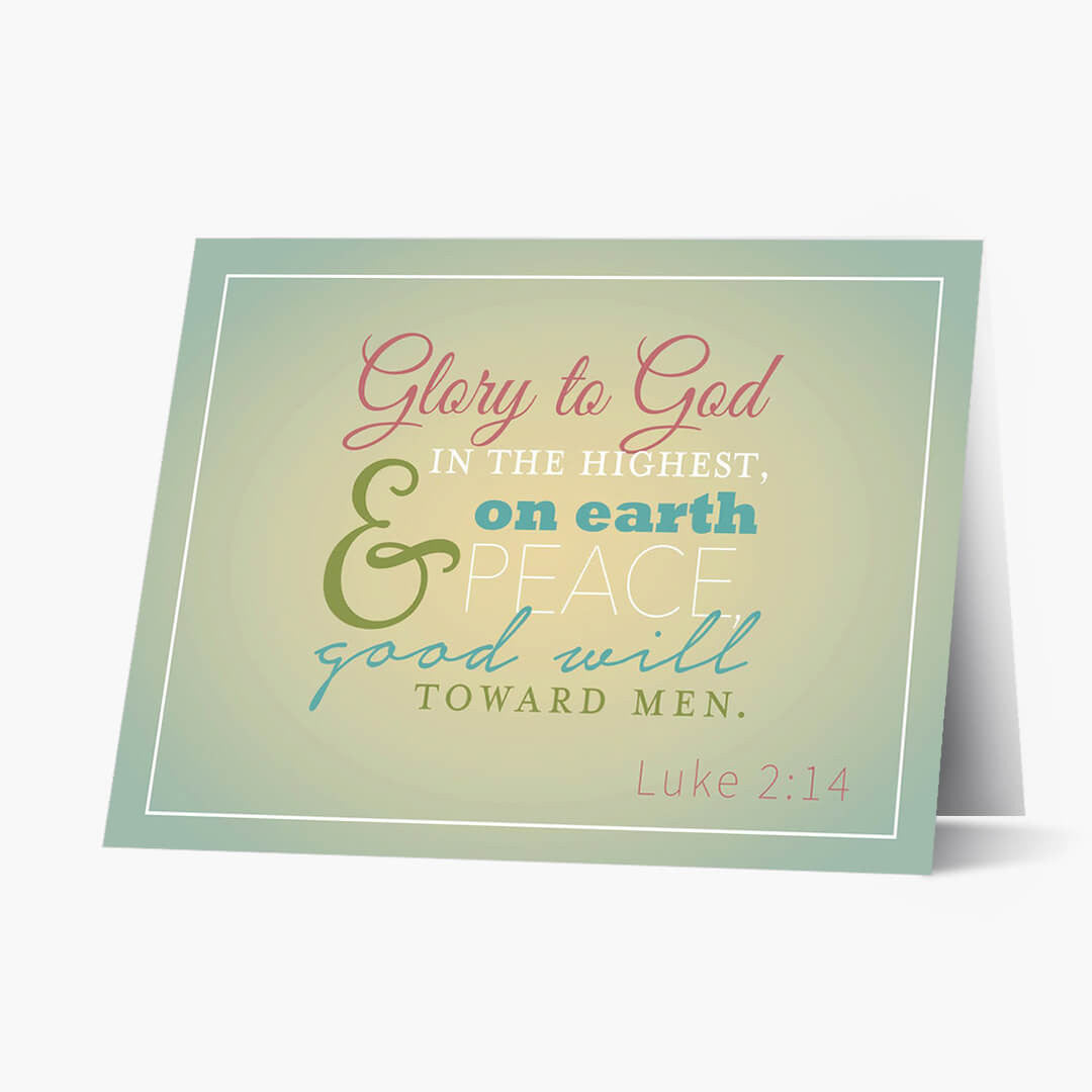 Glory To God Christmas Card