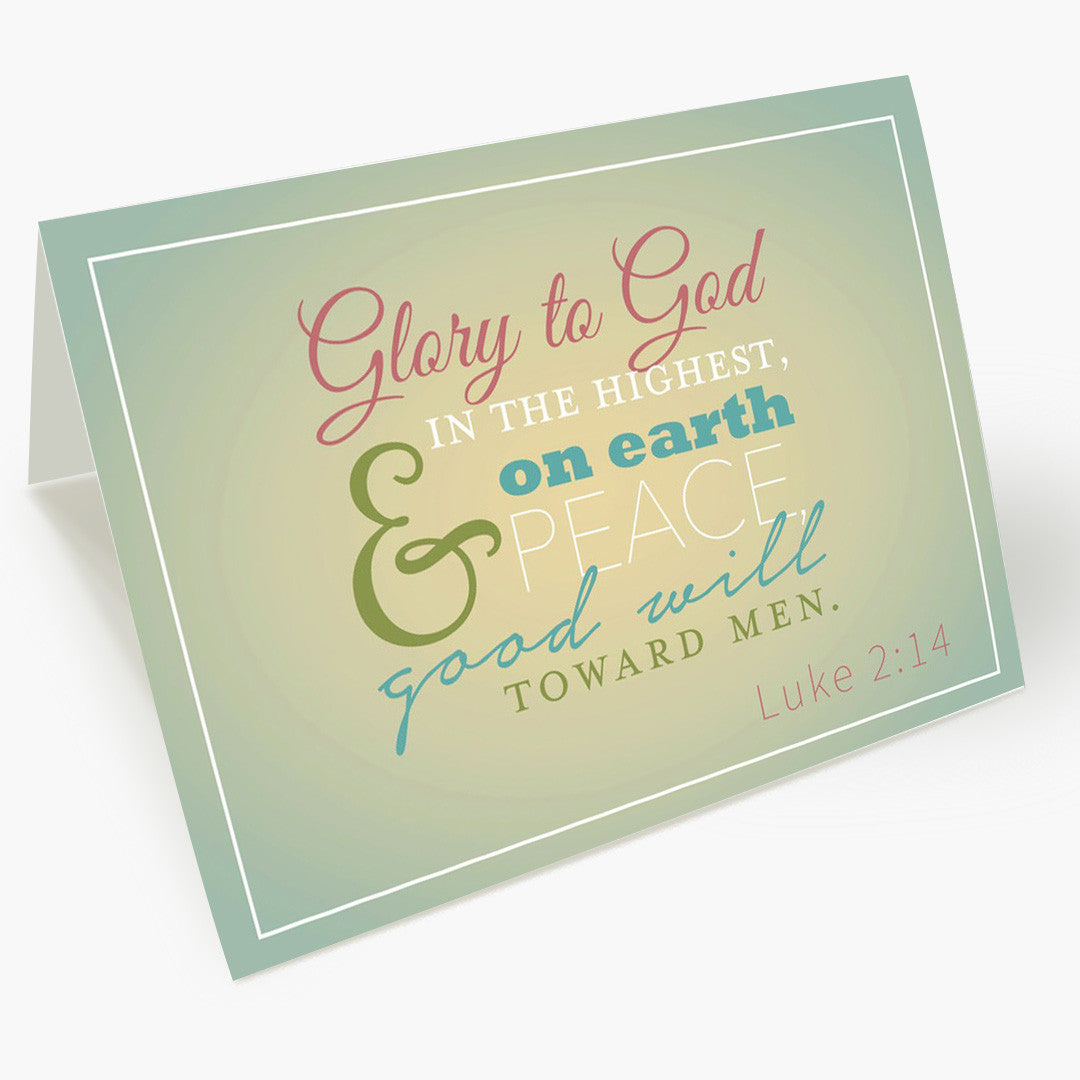 Glory To God Christmas Card