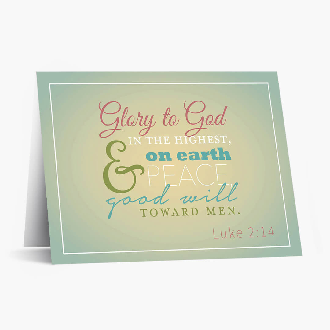 Glory To God Christmas Card